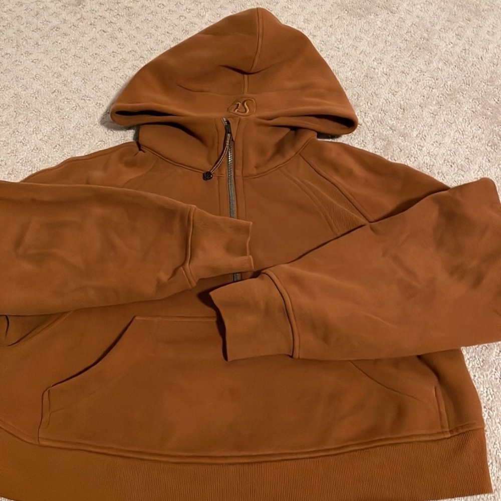 Lululemon oversized quarter zip scuba crop hoodie